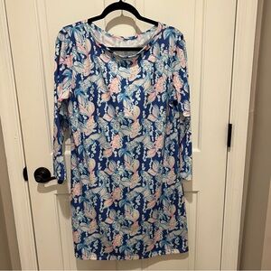 Oversized mermaid pattern shirt